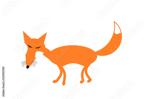 fox in a background