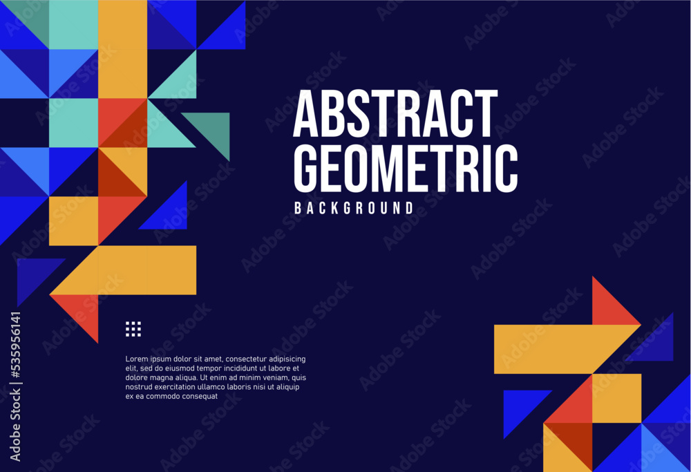 colorful geometric abstract modern background with copy space area colorful geometric abstract modern background with copy space area