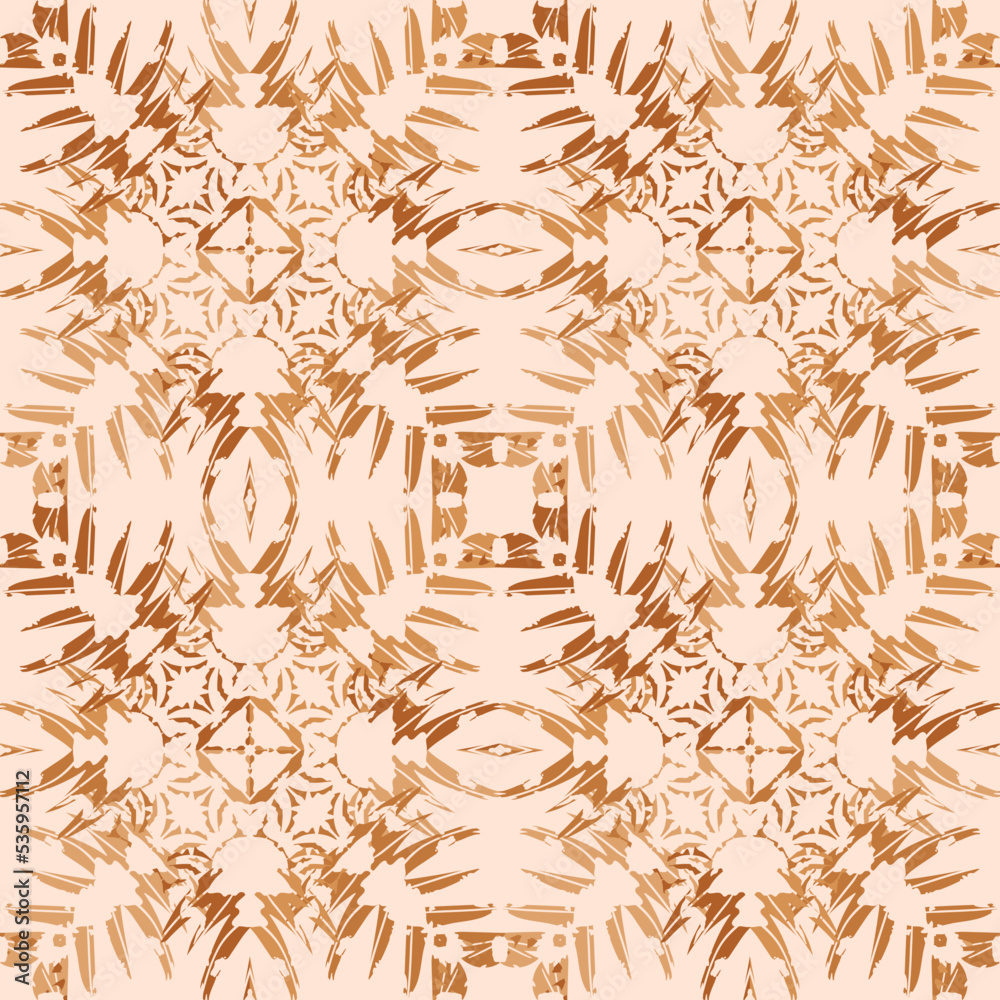 Seamless fractal pattern in vector format for printed fabrics or any ...