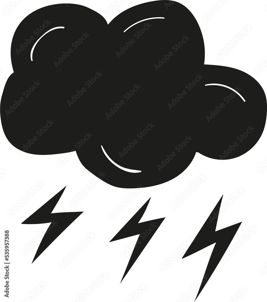Storm hand drawn solid style Storm hand drawn solid style