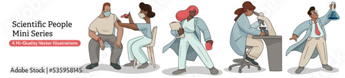 Science Medical Hospital Health and Wellness Staff Team at Work