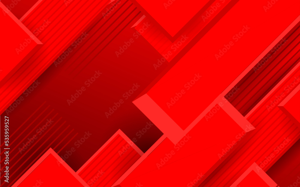 Abstract red geometric shapes background