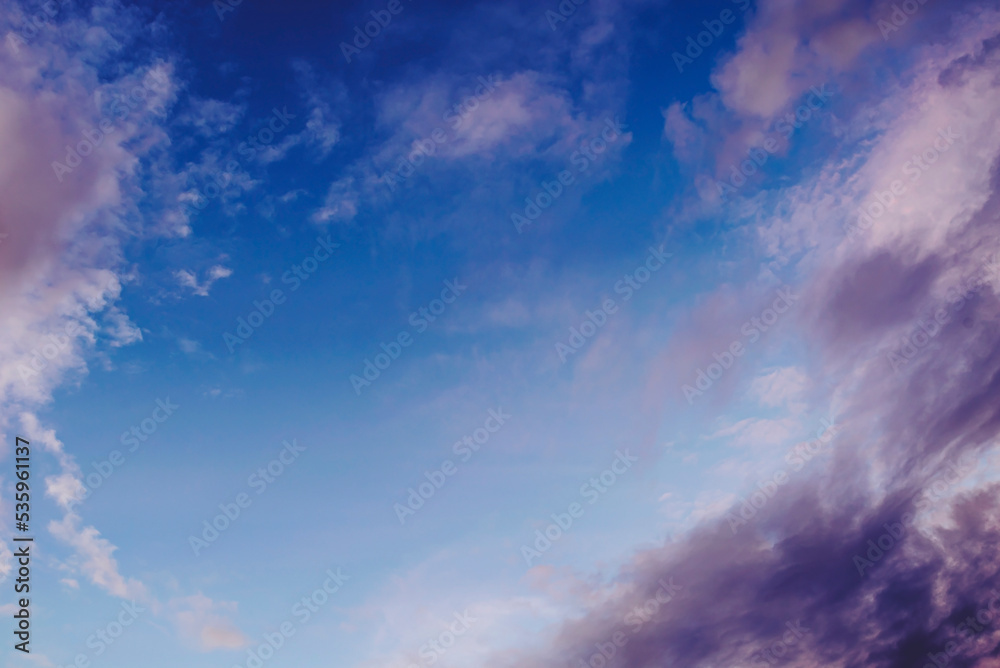 ฺBeautiful sky with gray and blue clouds ฺBeautiful sky with gray and blue clouds