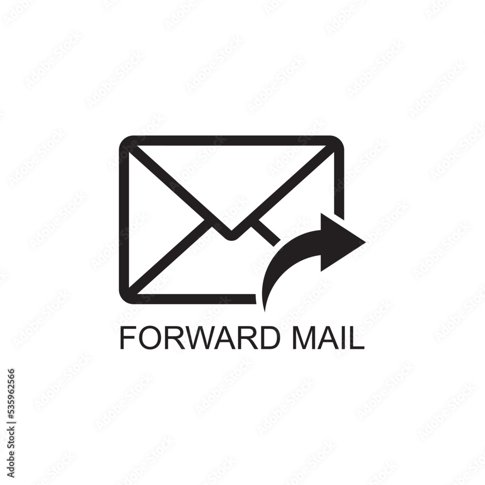 forward mail icon , message icon