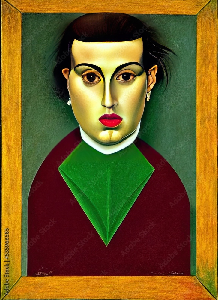 Gabriele Falloppio caricature portrait satire original art fair use