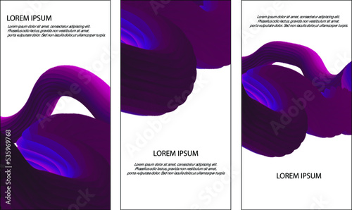 Abstract Background Liquid Poster Cover In Modern Ultraviolet Color. Dark Purple Abstract Geometric Template.