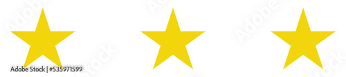Five (5) Star Sign. Star Rating Icon Symbol for Pictogram, Apps, Website or Graphic Design Element. Format PNG
