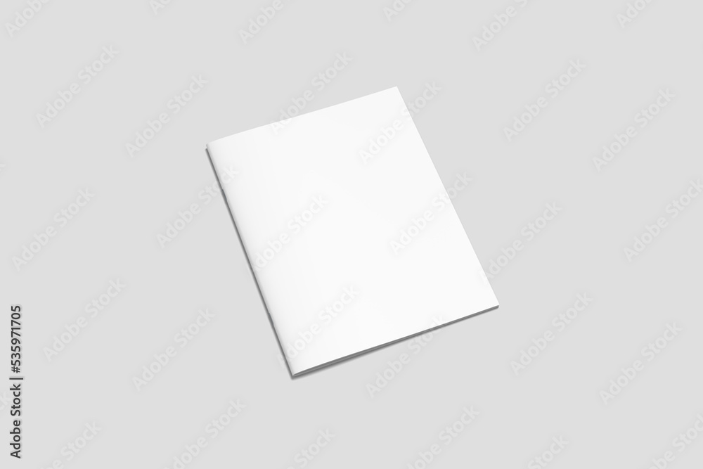 Blank front cover of us letter size brochure mockup Blank front cover of us letter size brochure mockup