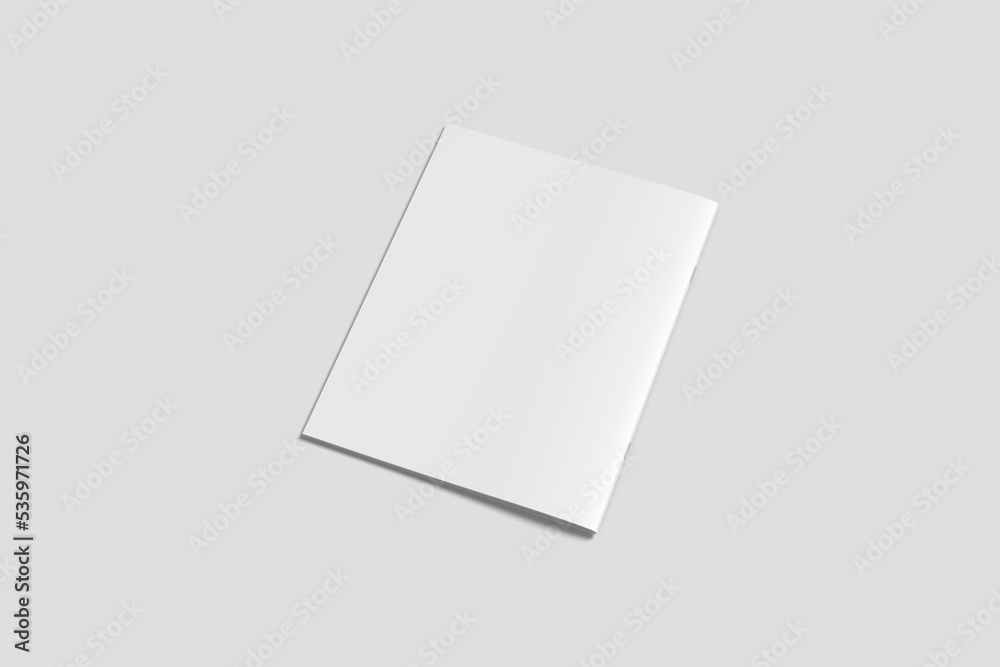 Blank back cover of us letter brochure mockup Blank back cover of us letter brochure mockup