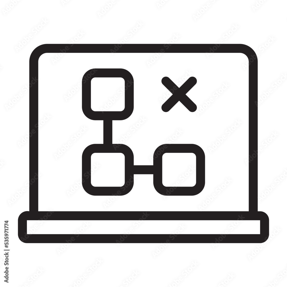 Obraz premium strategy line icon