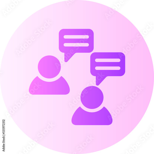 customer support gradient icon