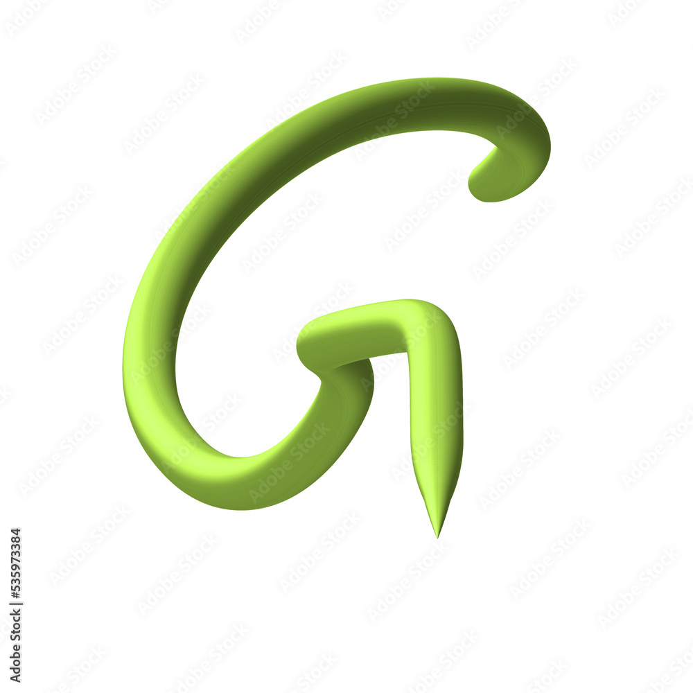 Naklejka premium Isolated Alphabet Letter