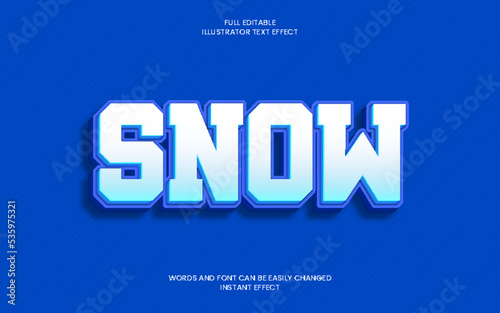Snow Text Effect