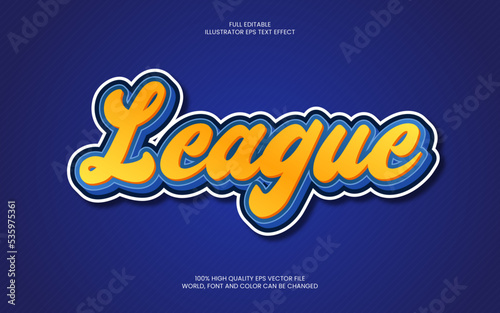 League Text Effect
