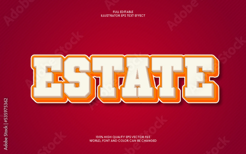 Estate Text Effect