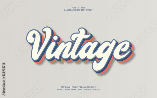Vintage Text Effect