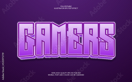 Gamers Text Effect