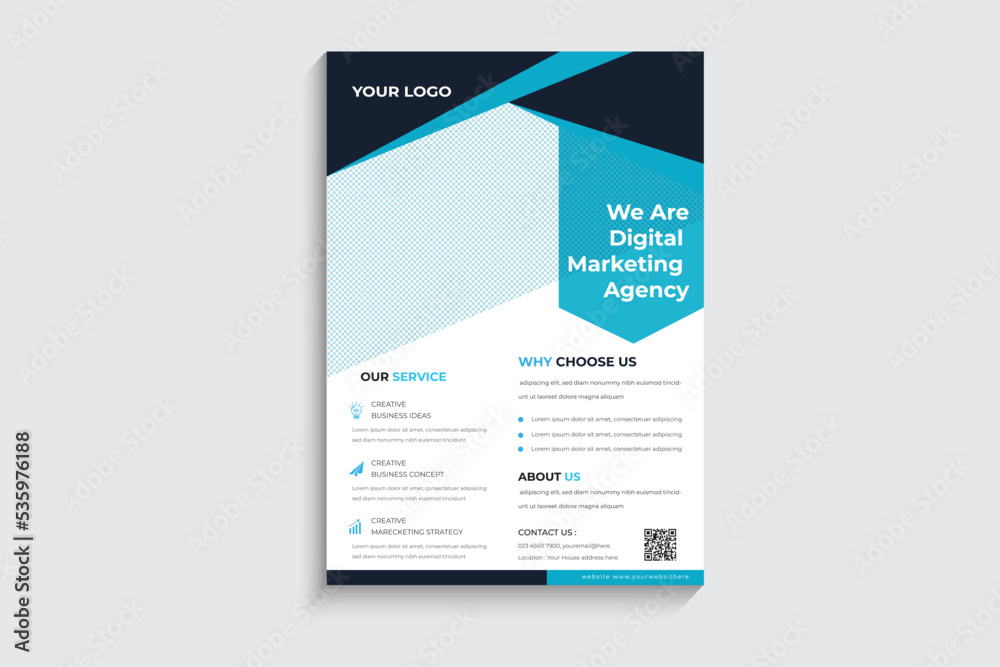 Title: Corporate Business Flyer poster pamphlet brochure cover design layout background, vector template in A4 size - Vector Title: Corporate Business Flyer poster pamphlet brochure cover design layout background, vector template in A4 size - Vector