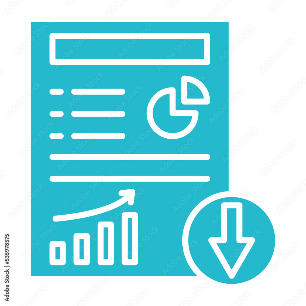 Download Multicolor Glyph Icon Download Multicolor Glyph Icon