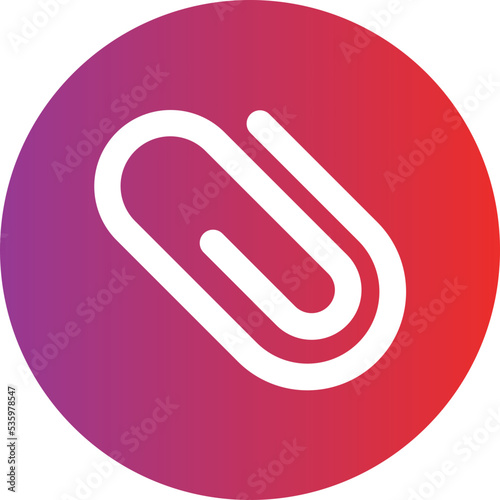 Paper Clip Icon Style