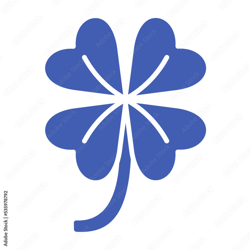 Clover Multicolor Glyph Icon Clover Multicolor Glyph Icon