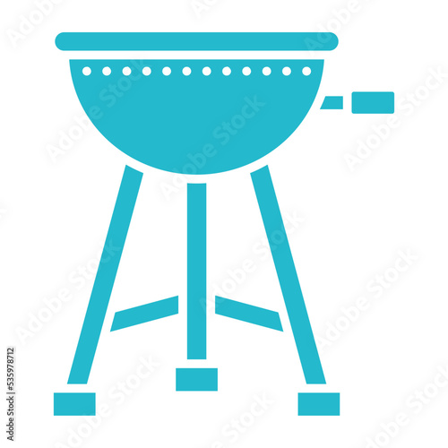 Grill Multicolor Glyph Icon