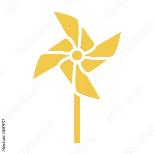 Pinwheel Multicolor Glyph Icon