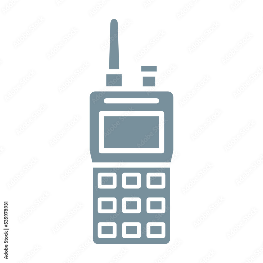 Walkie Talkie Multicolor Glyph Icon Walkie Talkie Multicolor Glyph Icon