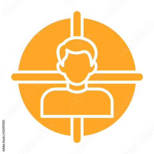 Target Multicolor Glyph Icon