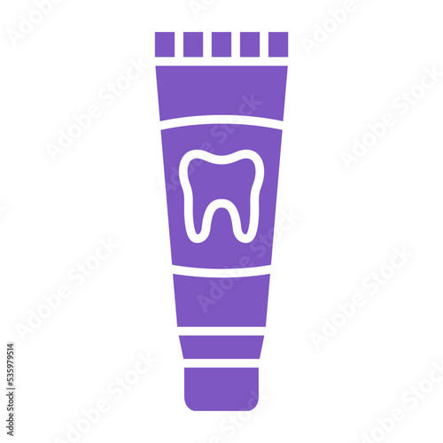 Toothpaste Multicolor Glyph Icon