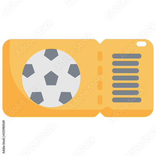 soccer ticket icon