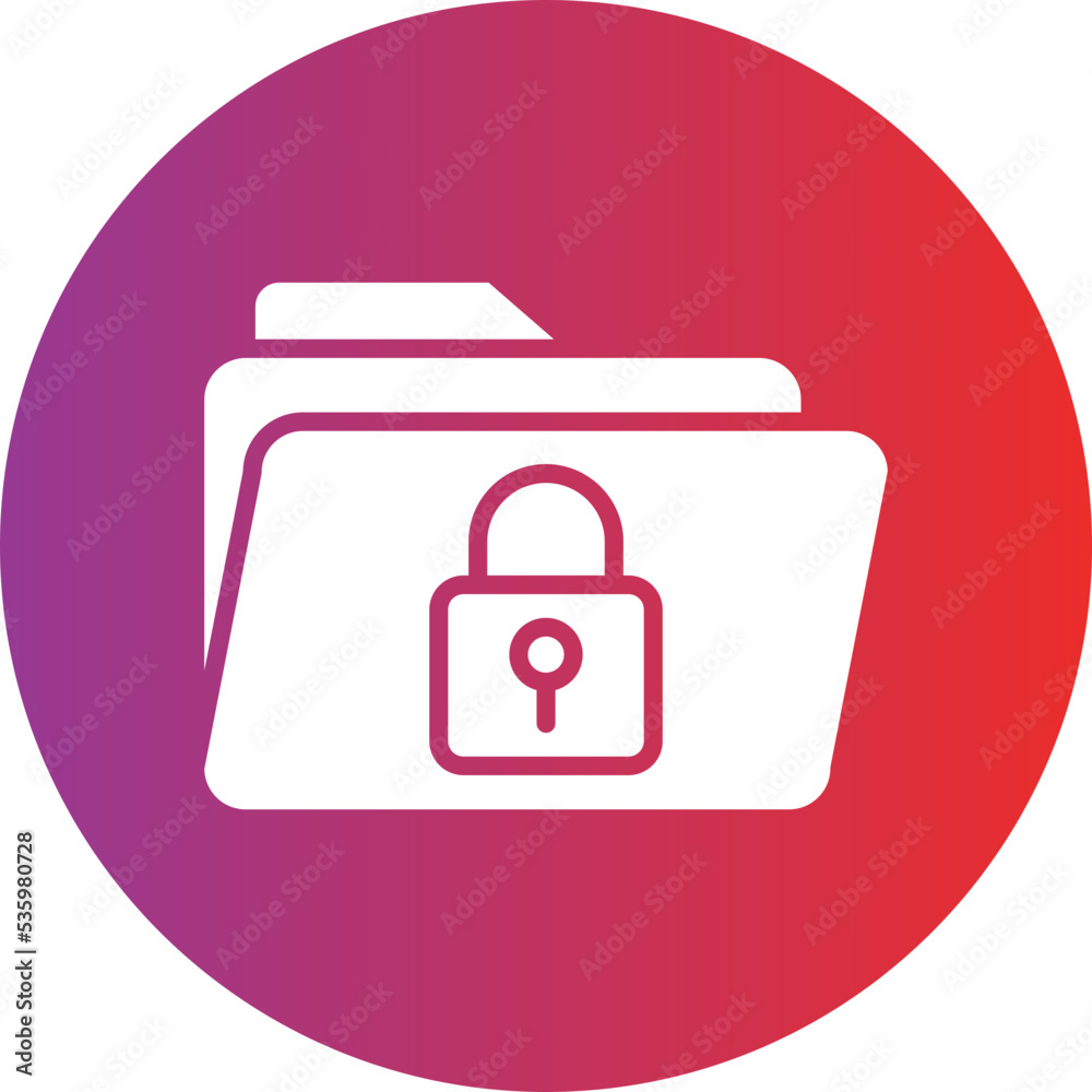 Folder Locked Icon Style