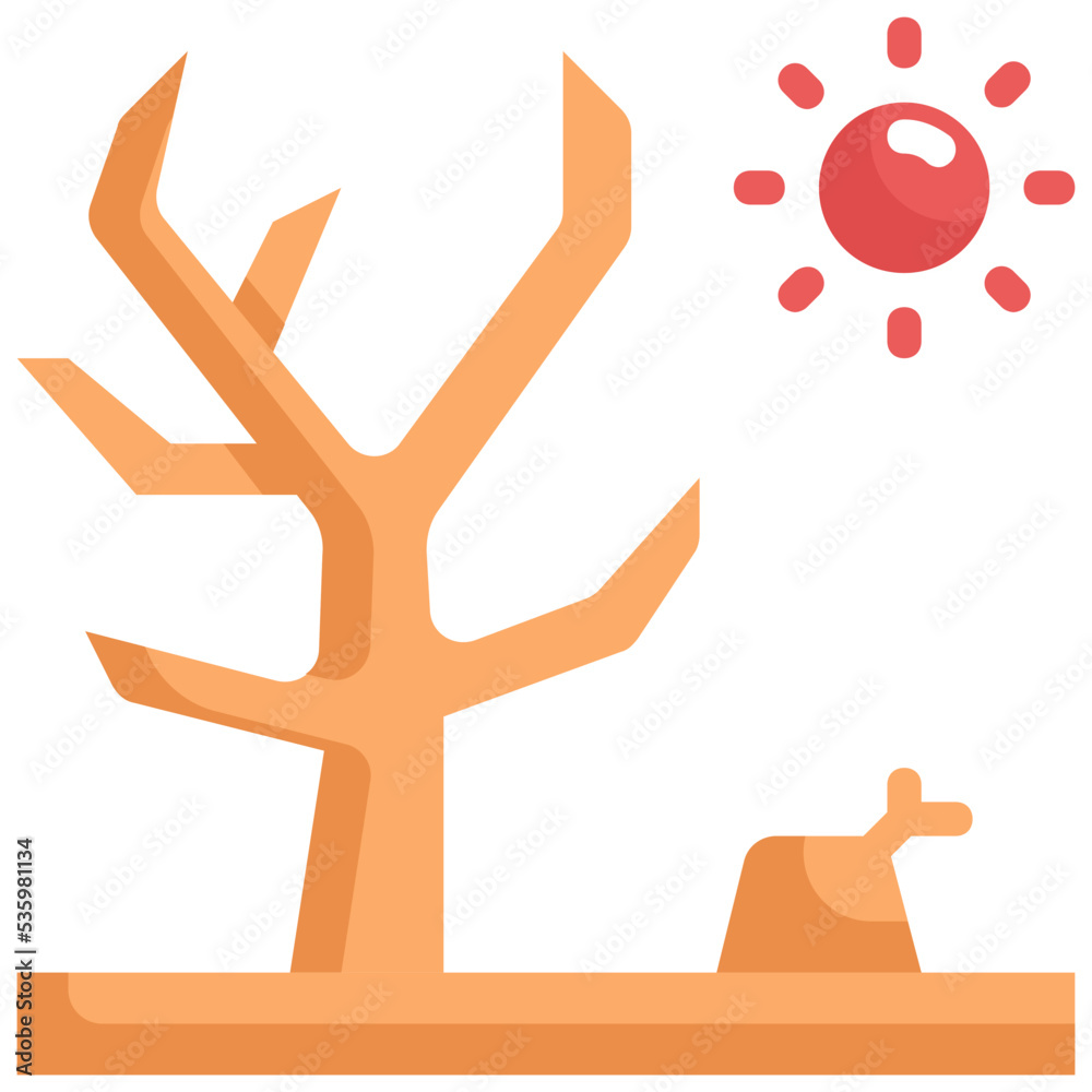 Fototapeta premium dry tree icon