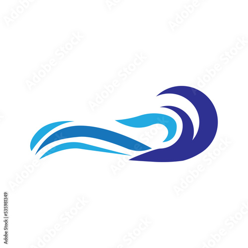 Wallpaper Mural Water Wave symbol and icon Logo Template Torontodigital.ca