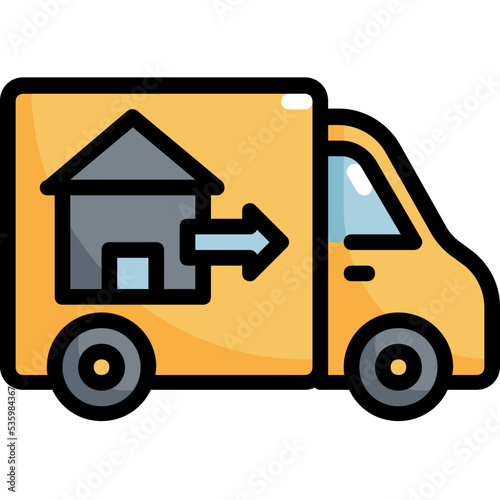 moving truck icon