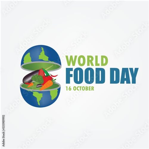 World Food Day vector illustration suitable for social media, banners, posters, flyers and related to food