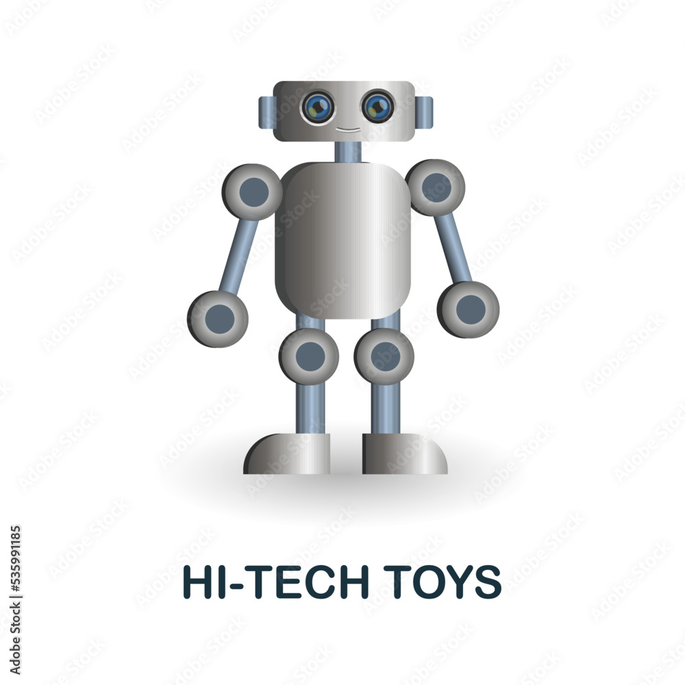 Hi-Tech Toys icon. 3d illustration from future technology collection. Creative Hi-Tech Toys 3d icon for web design, templates, infographics and more Hi-Tech Toys icon. 3d illustration from future technology collection. Creative Hi-Tech Toys 3d icon for web design, templates, infographics and more