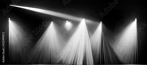 moody empty stage light background