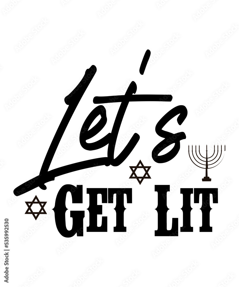 Chanukah Hanukkah Design Bundle svg, menorah 8 nights, svg png jpg