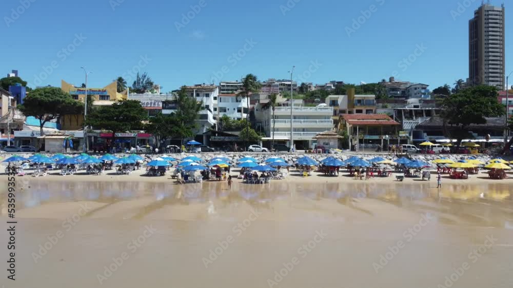 Natal Brazil by Drone 4k. Legendary Brazilian Beaches. Northeast Nordeste. Desert Ocean Landscapes. Ponta Negra. Natal Brazil by Drone 4k. Legendary Brazilian Beaches. Northeast Nordeste. Desert Ocean Landscapes. Ponta Negra.