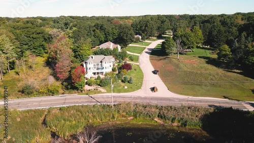 Lighthouse Point Suburban neighborhood in Norton Shores, MI. photo