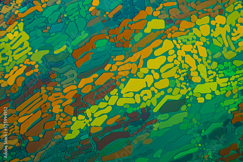 Crystals of the substance ammonium thiocyanate made in polarized light