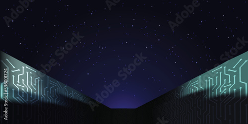 space ancient place concept background
