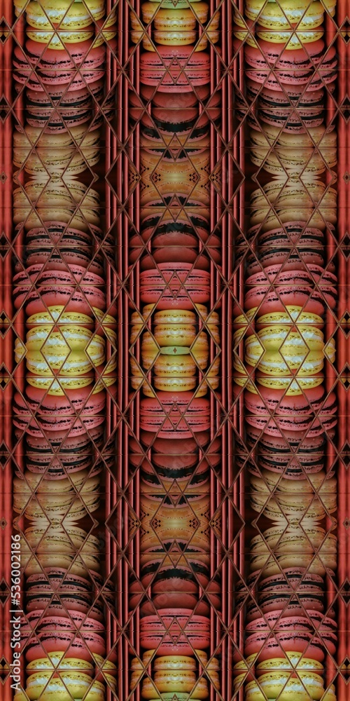 pattern and design inspired by an arrangement of colourful macaroons pattern and design inspired by an arrangement of colourful macaroons
