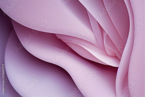 Wavy pink fabric or foam, soft light pink abstract blurred background