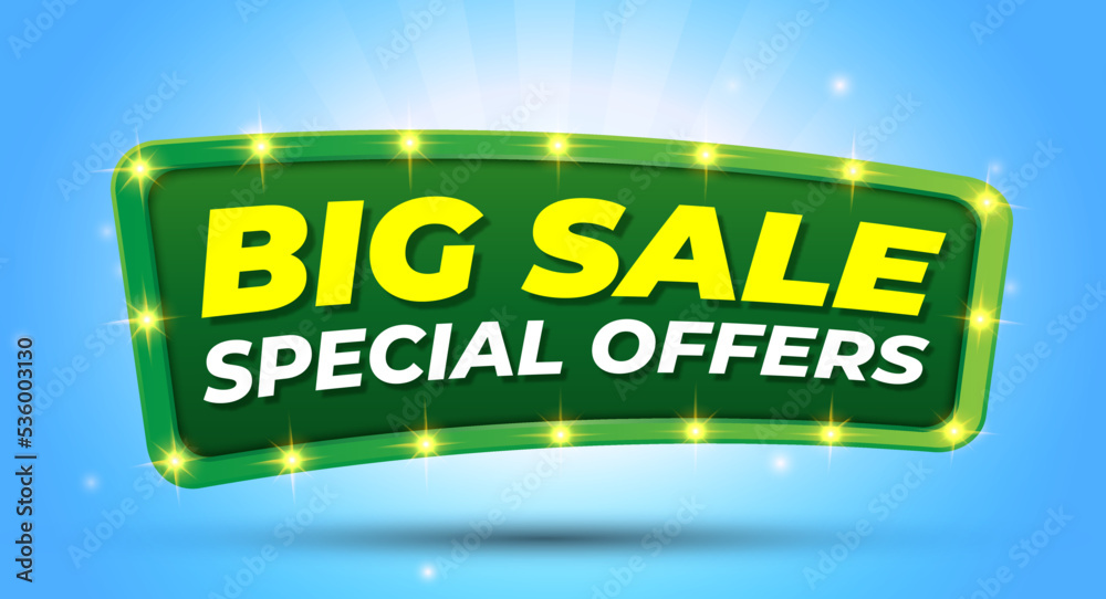 Fototapeta premium Gradient element big sale background with lamp effects