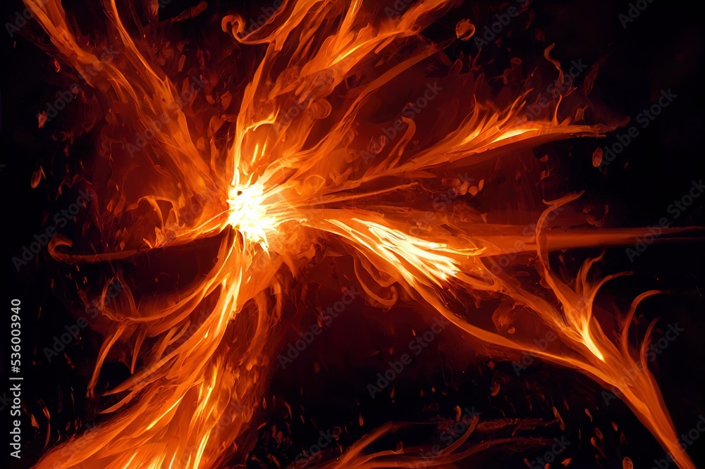 Fire sparks rising up with transparent alpha channel can be used for ...