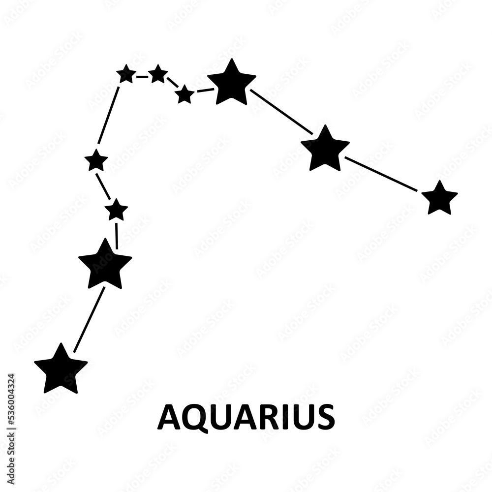 aquarius constellation Stock Illustration | Adobe Stock