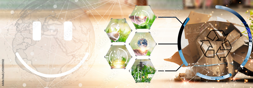 The concept of recycling, reuse, reuse helps reduce global warming ...