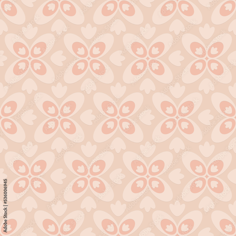 Pink beige embossed pattern in arabic style, oriental ornate seamless pattern, vector illustration Pink beige embossed pattern in arabic style, oriental ornate seamless pattern, vector illustration